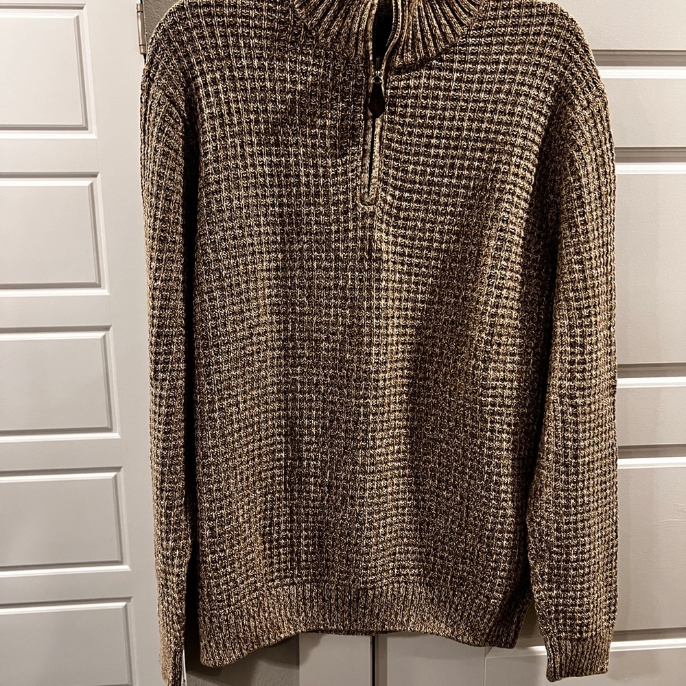 Tasso Elba half-zip mock-neck sweater. - Picture 2 of 7